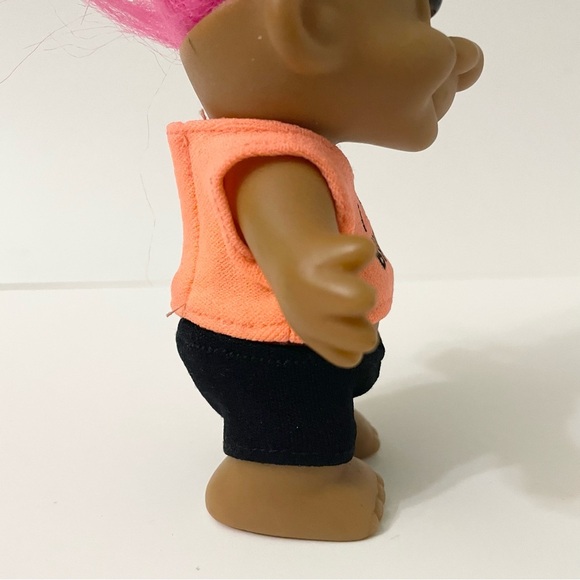 Vintage Russ Troll I Love Biking Pink Hair Doll - Picture 11 of 16